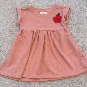 ✨ Cat & Jack Toddler Girls Knit Dress | Apple Patch | Pockets | 18M | Like New ✨